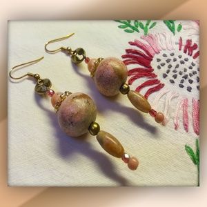 Bohemian Gypsy dangle beaded earrings